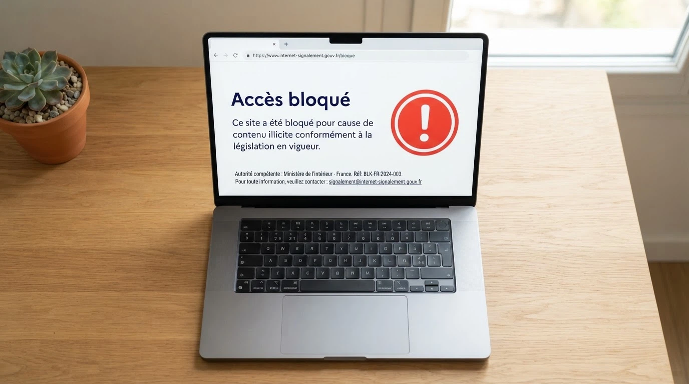 Capture d’écran du site de l’ANJ affichant la liste des sites bloqués et déréférencés pour offre illégale