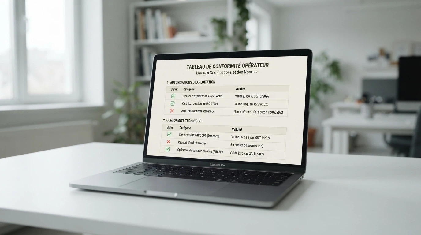 Interface du site de l'ANJ montrant la liste des opérateurs agréés et le statut des jeux de casino en ligne