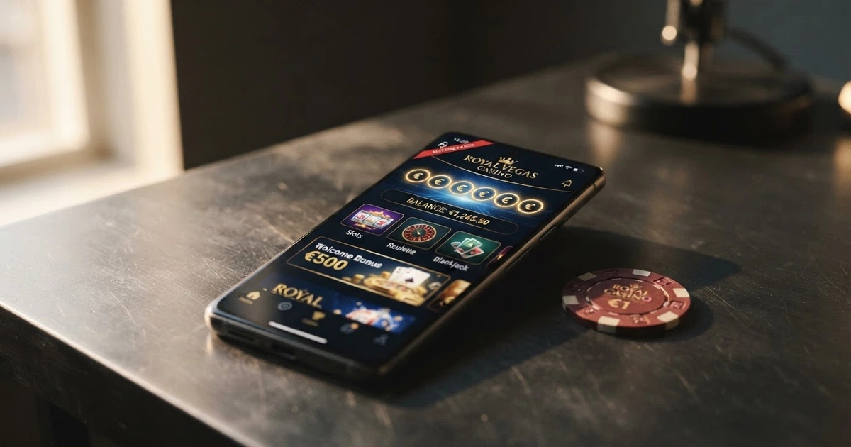 Écran affichant une interface de casino en ligne avec des icônes de cryptomonnaies (Bitcoin, Ethereum) et un cadenas de sécurité croisé d'un ruban d'avertissement
