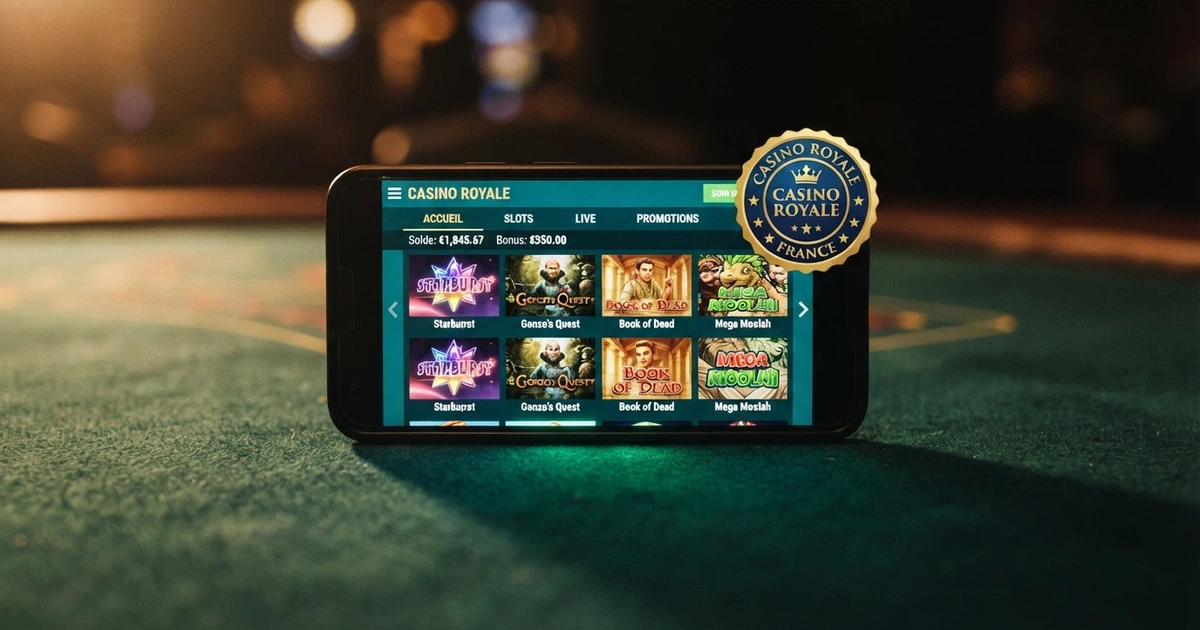 Écran d'accueil d'un casino en ligne affichant le logo de la Malta Gaming Authority et une interface de jeu en français