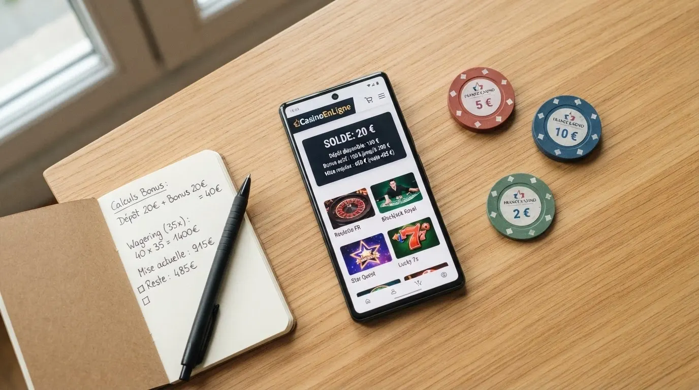 Tableau comparatif des casinos en ligne accessibles avec un dépôt de 20 euros