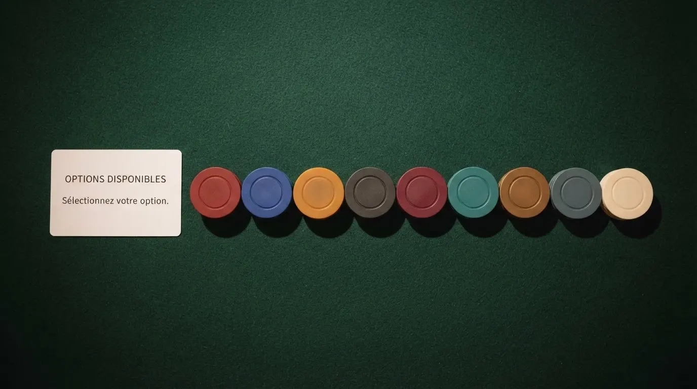Une grille de comparaison visuelle de logos de casinos en ligne disposés côte à côte avec des pastilles de couleur indiquant leur statut non régulé